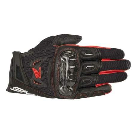MANUSI - Manusi de piele Alpinestars SMX-2 V2 Air Carbon Honda Edition