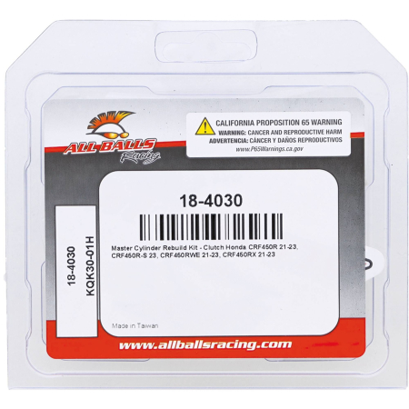 Master Cylinder Rebuild Kit All Balls Racing 18-4030 [3]