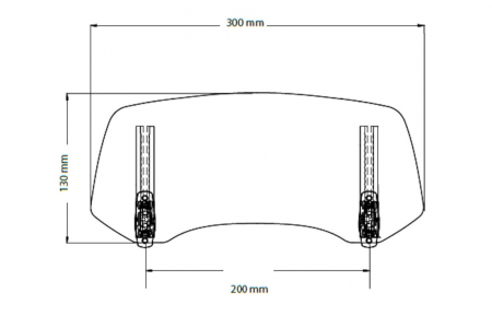 Multiadjustable visor PUIG 2.0 20763H fixed by screws smoke [1]