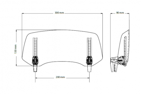 Multiadjustable visor PUIG 2.0 20764H clip-on smoke [1]