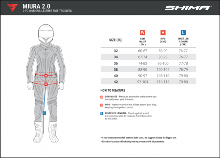 Pantaloni de piele SHIMA Miura 2.0 Lady, Rosu si Alb - lichidare stoc! [8]