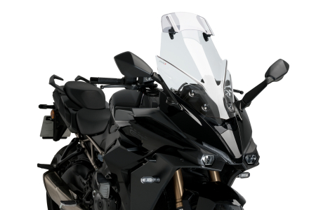 Piese moto - Parbriz PUIG TOURING WITH VISOR 21343W transparent