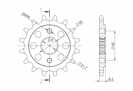 Pinion fata SUPERSPROX CST-512:15 15T, 520 [1]