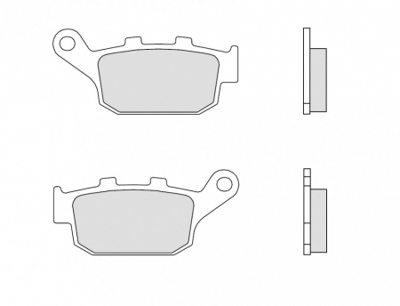 Placute de frana spate - Placute de frana BREMBO 07HO27SP