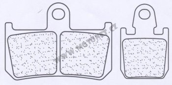 Piese moto - Placute de frana CL BRAKES 1180 C60 (C59) (4 bucati in kit)