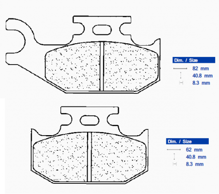 Piese moto - Placute de frana CL BRAKES 1235 ATV1