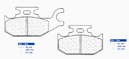 Piese moto - Placute de frana CL BRAKES 1236 ATV1