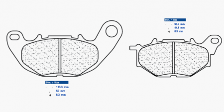 Piese moto - Placute de frana CL BRAKES 1240 XBK5