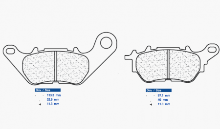 Piese moto - Placute de frana CL BRAKES 1241 RX3