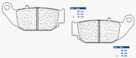 Piese moto - Placute de frana CL BRAKES 1259 RX3