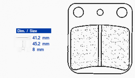 Piese moto - Placute de frana CL BRAKES 2408