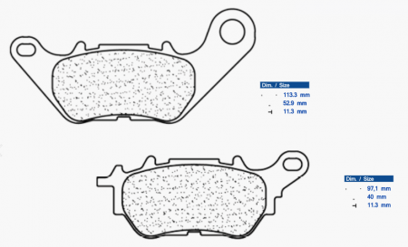 Piese moto - Placute de frana CL BRAKES 3115 MSC