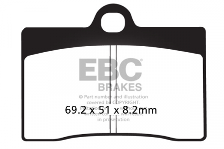 Piese moto - Placute de frana EBC EPFA095HH