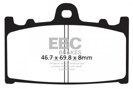 Piese moto - Placute de frana EBC EPFA158HH