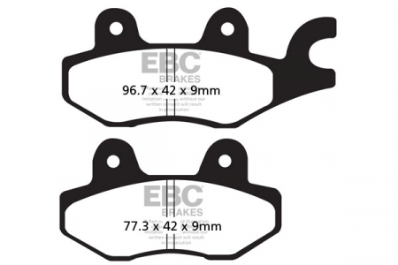 Piese moto - Placute de frana EBC EPFA197HH