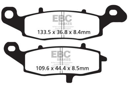 Piese moto - Placute de frana EBC EPFA229HH
