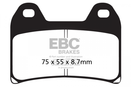 Piese moto - Placute de frana EBC EPFA244HH