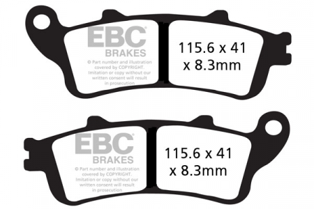 Piese moto - Placute de frana EBC EPFA261HH