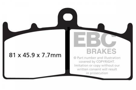 Piese moto - Placute de frana EBC EPFA294HH