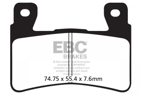Piese moto - Placute de frana EBC EPFA296HH