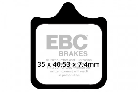 Piese moto - Placute de frana EBC EPFA322/4HH