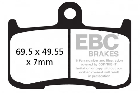 Piese moto - Placute de frana EBC EPFA347HH