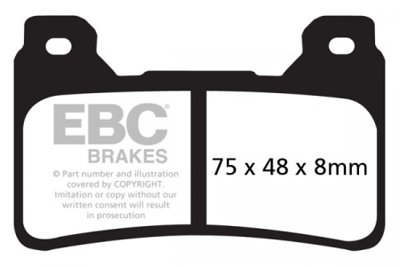 Piese moto - Placute de frana EBC EPFA390HH