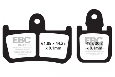 Piese moto - Placute de frana EBC FA442/4