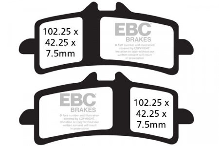 Piese moto - Placute de frana EBC EPFA447HH