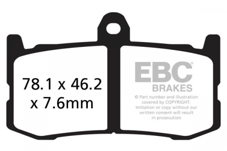 Piese moto - Placute de frana EBC EPFA491HH