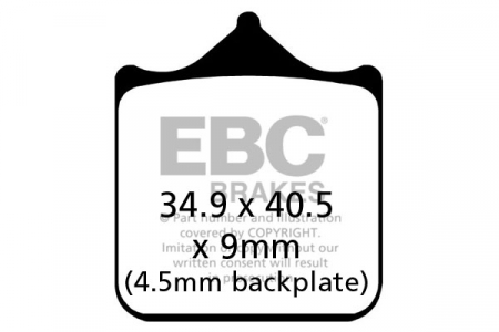 Piese moto - Placute de frana EBC FA604/4HH