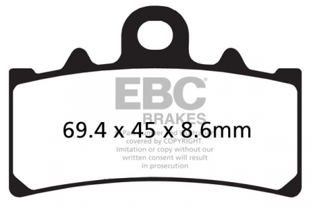 Piese moto - Placute de frana EBC EPFA606HH