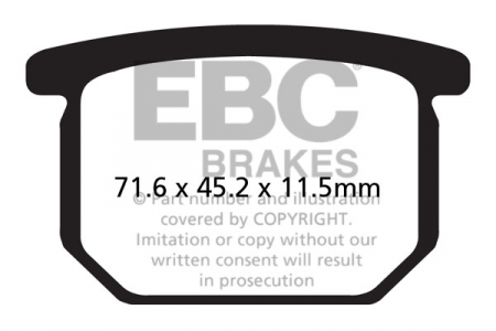 Piese moto - Placute de frana EBC FA065
