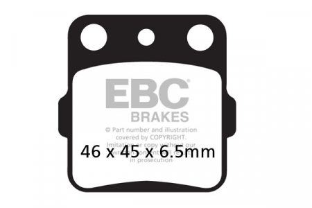Piese moto - Placute de frana EBC FA084/3R