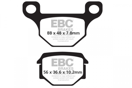 Piese moto - Placute de frana EBC FA093