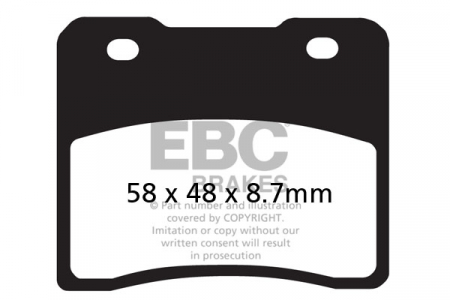 Piese moto - Placute de frana EBC FA102