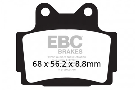 Piese moto - Placute de frana EBC FA104