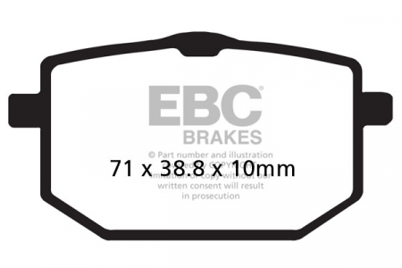 Piese moto - Placute de frana EBC FA118