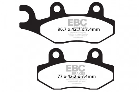 Piese moto - Placute de frana EBC FA135R