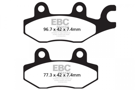 Piese moto - Placute de frana EBC FA165R