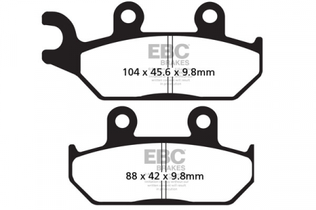 Piese moto - Placute de frana EBC FA172R