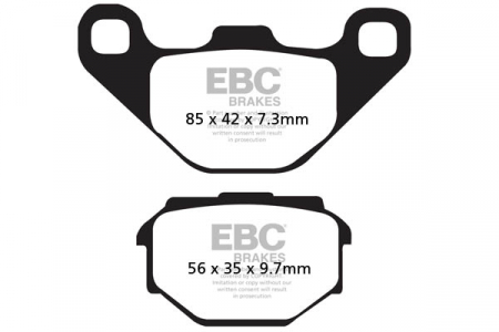 Piese moto - Placute de frana EBC FA173