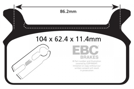 Piese moto - Placute de frana EBC FA201