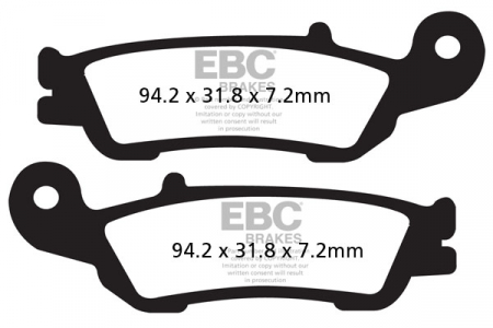 Piese moto - Placute de frana EBC MXS450