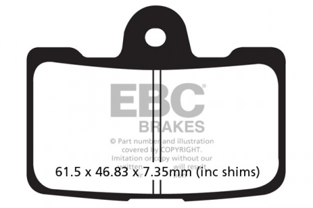 Piese moto - Placute de frana EBC FA454/4HH