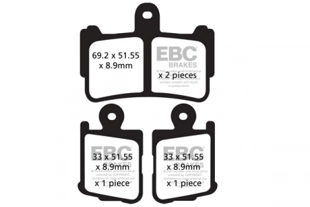 Piese moto - Placute de frana EBC FA499/4HH