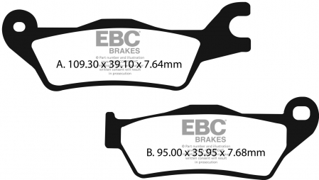 Piese moto - Placute de frana EBC FA715HH