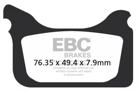 Piese moto - Placute de frana EBC MXS405