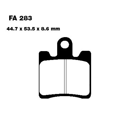 Piese moto - Placute de frana EBC SFAC283/4