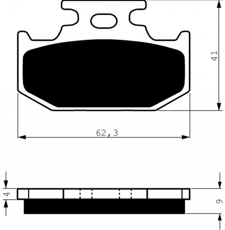 Piese moto - Placute de frana GOLDFREN 001 K5